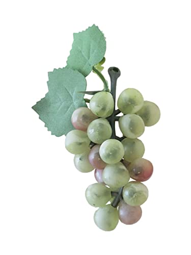 artplants.de UVA Artificial SHEBEI, verde-rosa, 8 cm, Ø 4 cm - fruta de plástico