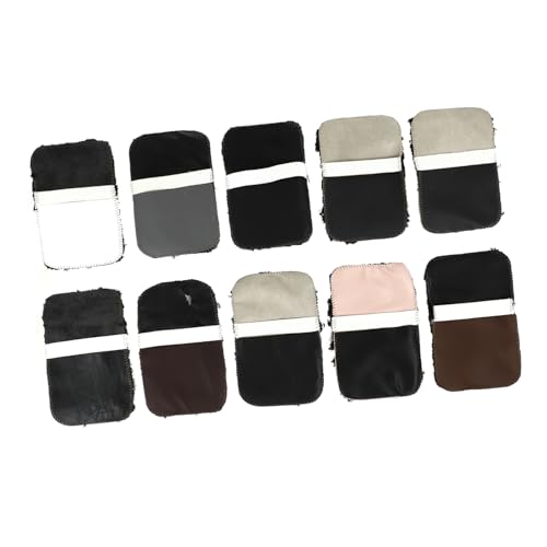 VALICLUD 10 Piezas Guantes para Limpiar Zapatos Cepillo para Limpiar Zapatos Cuidado Zapatos de los Hombres Pulido cerda Cepillo para pulir Zapatos lustrar Guantes para Zapatos Felpa
