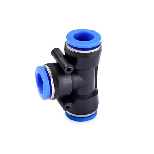 Conector rápido tipo T PE-8 neumático para tubo de bomba de aire 5