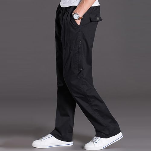 WENKOMG1 Men's Pants, Hiking Tactical Stretch Military Combat Work Pants with Pockets, L-6XL3