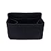Produktbild leaf-only Kosmetische Aufbewahrungsboxen, Neue Multifunktions-Damenfilz-Einstecktasche Make-up Kosmetiktaschen Travel Inner Purse Tragbare Handtasche Aufbewahrungsorganisator Tasche S/M/L-Schwarz-L