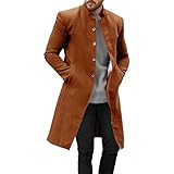 & Stile: Facile da abbinare a camicie, maglioni, felpe con cappuccio, jeans, pantaloni chino o pantaloni eleganti. Che sia casual o formale, questo lungo soprabito impreziosisce il tuo look con eleganza.
