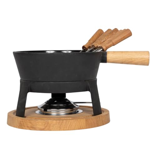 BOSKA Fondue Set Pro L - Familien (6 Fonduegabeln) - Käsefondue Teelichter...