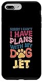 Installazione facile Nome del cane Jet personalizzato regalo Busy With My Dog Jet Custodia per iPhone 7 Plus/8 Plus