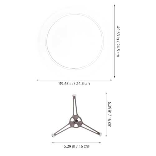 Plateau tournant verre micro-ondes SHINEOFI support de remplacement