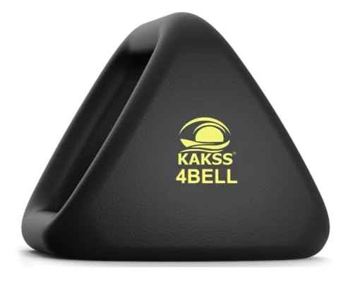 Image of Kakss 4BELL 8kg Multipurpose Gym Equipment 4-in-1 Dumbbell, Kettlebell, Push-Up Bar & Med Ball, Compact Home Workout Tool for Men & Women, GRIP THE FUTURE OF FITNESS (ONE PIECE)