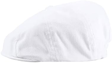 A&J DESIGN Baby Newsboy Cap Toddler Christening Hats for Boys White 2-3T