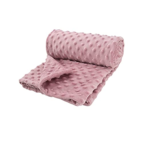 LAT LEE AND TOWN Minky Dot Baby Blanket - Lightweight & Breathable Cotton Receiving Blanket for Newborns, Infants & Toddlers, Machine Washable