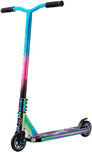 RideVOLO Pro Stunt Scooter with Ultra 5.5"/6.7" Wide Aluminum Deck for 8+ Teens and Adults, Trick Scooter with Aluminum Core Wheel, HIC Compression System, Perfect Freestyle Tricks for Beginners Teens