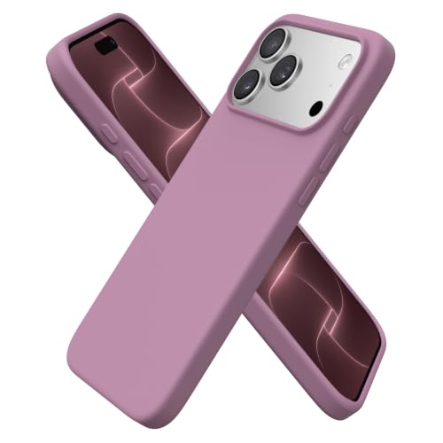 ORNARTO for iPhone 18 Pro Max Case, Liquid Silicone, Lilac Purple
