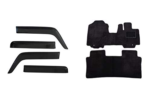 スペーシア カスタム ギア MK53S (平成29年12月〜令和5年11月) 黒フロアマット サイドバイザー ドアバイザー バイザー MK53 53 SPACIA