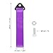 X AUTOHAUX 2pcs Purple Universal Car Tow Towing Hook Bumper Trailer Belt Strap