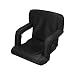 ZEYU HOME Stadium Seat Reclining Bleacher Chair Folding with Back/Sport Chair Reclines Perfect For Bleachers Lawns and Backyards EXTRA WIDE VERSION (Black)