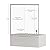 56-60 Inch Double Sliding Shower Door for Bathtub - Semi-Frameless Bypass Design with 1/4" Tempered Explosion-Proof Glass, Adjustable Aluminum Alloy Frame in Brushed Nickel - Space Saving & Easy Clean