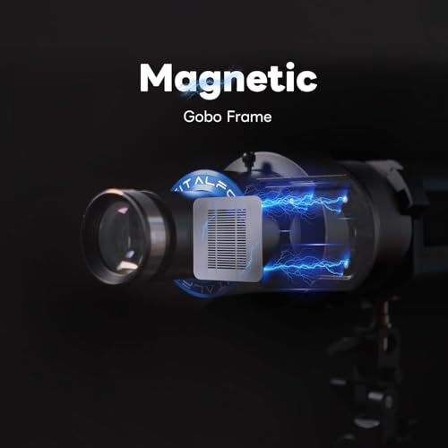 Image of DF DIGITALFOTO Optical Snoot Bowens Projector with Standard Bowens Mount，25 Gobos, Great Projection Attachment for COB Light like Aputure Amaran 100X /D 200D /X, for Fashion, Beauty, Portrait,Focusable