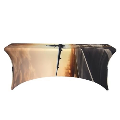 Nappe extensible pour table rectangulaire housse élasthanne buffet - 3
