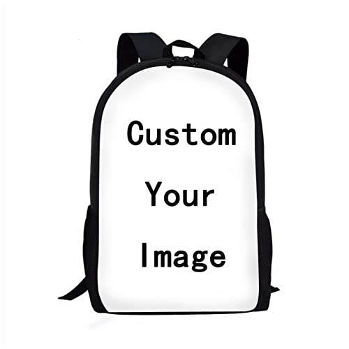 HUIACONG Customized Kids Large Capacity Backpack Custom Boys Casual Sports Bookbags Customizable Girls Lightweight Durable Daypack Personalise Fashion Strong Rucksack for Adult Child Bagpack