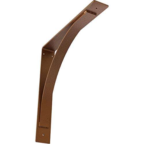 3" W x 20" D x 20" H Morris Steel Bracket, Hammered Copper