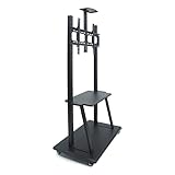 Soporte Universal Móvil Para Tv, Carrito Para Tv Con Soporte De Montaje, Soporta Hasta 75 Kg (165 Lbs), Para Televisores De Pantalla Plana Y Curva De Plasma, Lcd, Led, Oled De 32 A 75 Pulgadas.