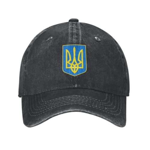 Blason de baseball en coton ukrainien ajustable pour hommes et femmes