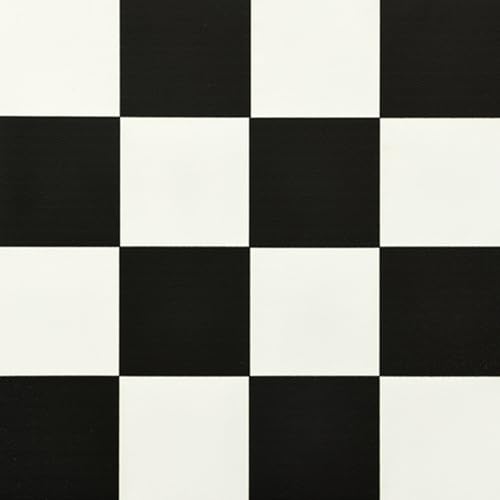 Carreaux de sol autocollants en vinyle noir et blanc pour rénover la cuisine