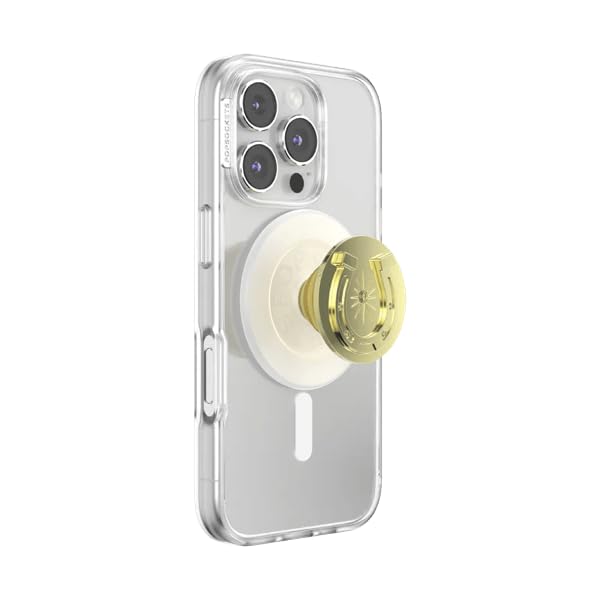 PopSockets Agarre de teléfono para MagSafe, Soporte magnético, Howdy Glam | Extraíble, para Kindle/Android/iPhone, con imán, dorado, occidental, bohemio, estético