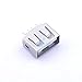 20 Pcs AF10.0C 180 Degree Feetless Iron Shell PBT White Glue 6.5 Earless USB Connector Plug-in Type-A 910-461A1017Y10100