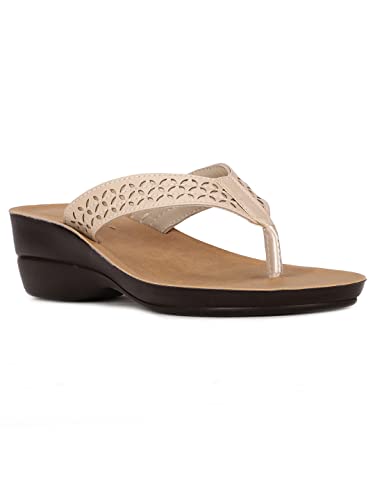 Image of Bata Women Wedge Heel Thong Sandal
