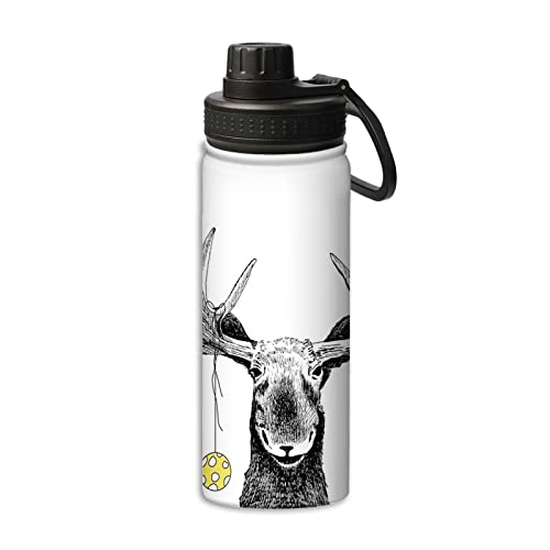 Christmas 18 Oz Sports Water Bottle,Xmas Ornaments Balls Hanging,Stainless Steel Vacuum Insulated Water Bottles,Leakproof Lightweight,Keeps Cold And Hot,Great For Travel,Hiking,Running Black White #TOP7