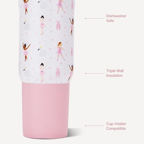 Image of HydroJug Sport 20 oz Insulated Stainless Steel Water Bottle, Ballerina