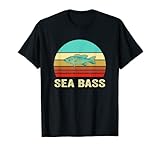 Photo Gallery vintage retro style tramonto sea bass maglietta Photo Gallery vintage retro style tramonto sea bass maglietta