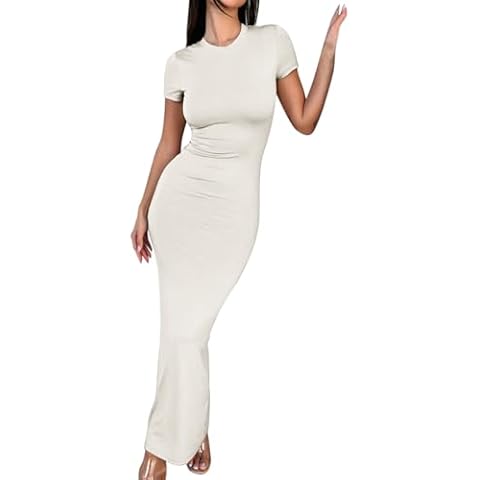 WILLBEST Women's Casual Cotton Dress with Sequins Cover