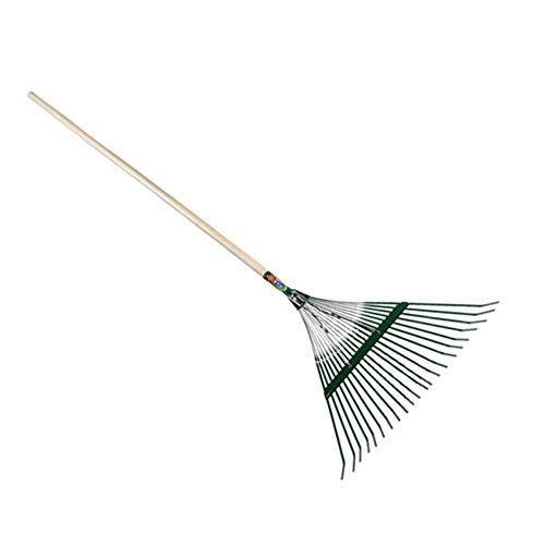 WJFLUCK Scoop Rakes,Garden Rake Wooden Handle Hand Held Rakes Farming Gardening Tools Lightweight Portable, 3 Sizes (Color : A, Size : 56x159cm)