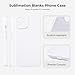 HTVRONT 6Pack Sublimation Phone Case Blanks Bulk Compatible with iPhone15, Hard Sublimation Customize Phone Case - Glossy Sublimation Blanks Custom Phone Cover - Cell Phone Coated Basic Cases