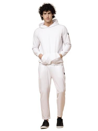 Image of Rigo Cotton Fleece Full Sleeves Oversized Co-ord Set for Men | Printed Hooded Track Suit Set for Men