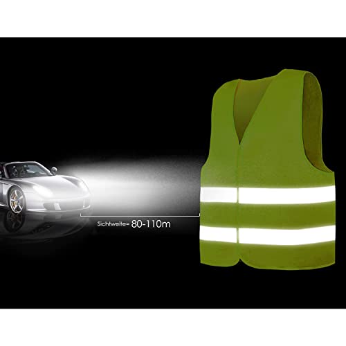 Nakeey Warnwesten Auto 4 STK, Warnweste Pannenweste Warnwesten Gelb Sicherheitsweste Reflektorweste Auto, KFZ… – Bild 6