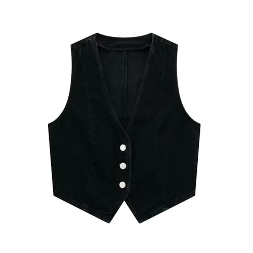 Gilet court en jean pour sublimer vos vêtements d'hiver