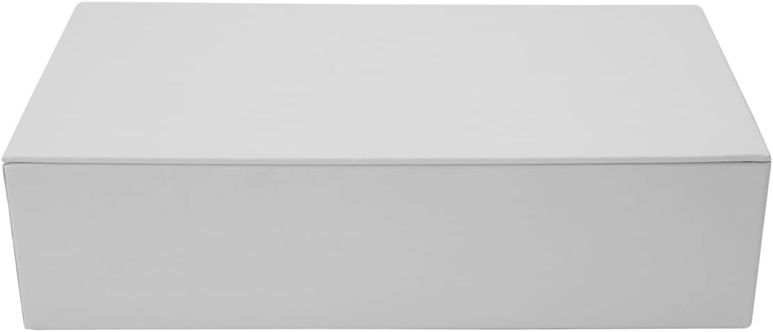 Creative Hobbies® Ready to Decorate White Paperboard Box with Hinged Lid, 8.5 x 5 x 2.25 Inches -Pack of 3