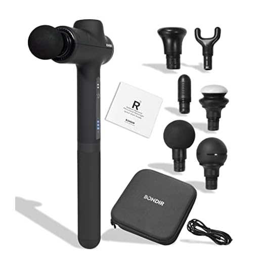 BONDIR R2 Massage Gun - Percussion Deep Tissue Back Massager with Extension Handle