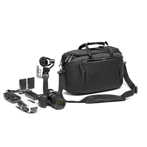 Manfrotto Advanced Hybrid III, Sac à Dos Pro pour Appareil Photo Hybride avec Objectifs et Ordinateur Portable, Convertible en Sac d'Epaule, avec Support pour...