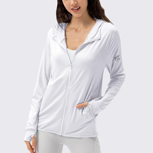 Ropa de verano para mujer ligera transpirable cortavientos protección UV UPF 50+ 3