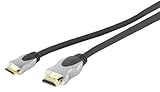 2.5m HQ SS5562-2.5 - cables HDMI (HDMI, Mini-HDMI, Macho/Macho, Oro, Gris, 19-p)