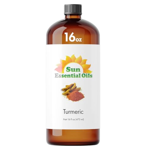 Sun Essential Oils Turmeric Essential Oil 16oz for Diffuser, Aromatherapy, Calming, and Soothing
