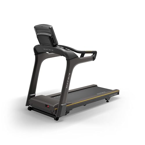 Image of Matrix Fitness T30 Treadmill with XR | 8.5 inch LCD | Club-Quality Treadmill for Running, 5K & Marathon | | Heavy-Duty Frame, Extra-Thick 20 inchx55 inch Deck, Industrial Cushioning