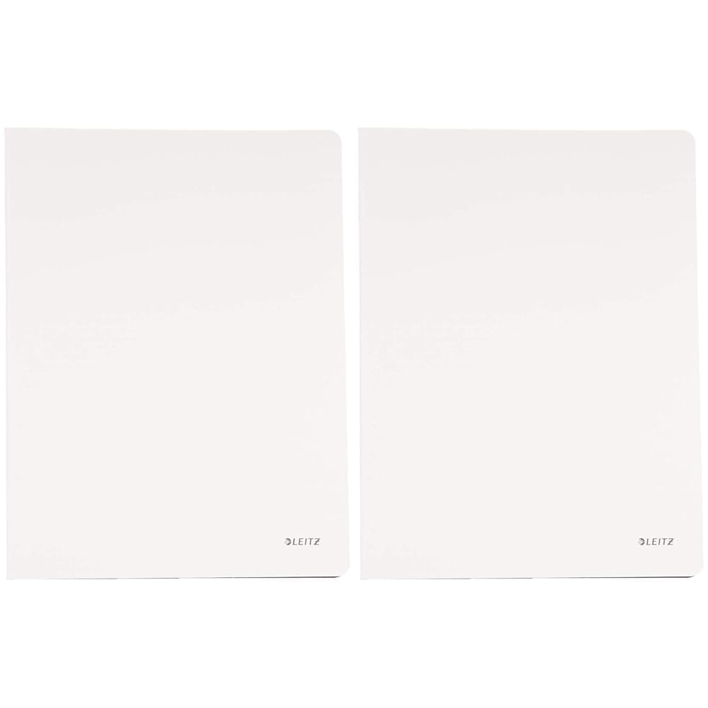 Leitz 45651001 Solid Sichtbuch PP A4, 40 Hüllen, weiß (Packung mit 2)
