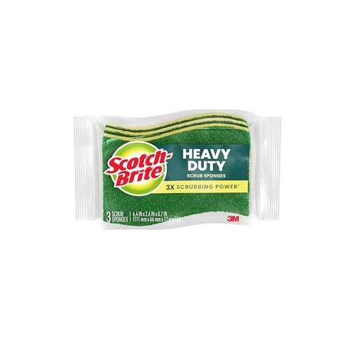 Scotch-Brite Heavy Duty Scrub Sponge, 24 Kitchen...