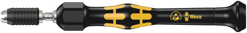 Wera, 1430 Kraftform Micro ESD Giravite dinamometrici regolabili con porta-inserti a cambio rapido, 0,02-0,06 Nm