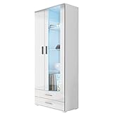 glasvitrine mit beleuchtung gebraucht Die Möbel werden in Paketen mit Montageanleitung zum Selbstaufbau bis zur frei Bordsteinkante geliefert. Unsere Spedition bietet keinen Montageservice an