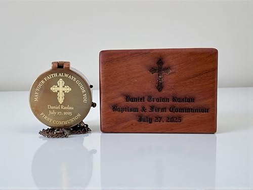 Brújula Náutica Vintage de Latón Personalizada miniatura 5