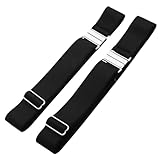 BESPORTBLE Women’s Adjustable with Buckles, Elastic Black Stockings Leg Belt, 2pcs Set for Plus Size, Clip-on High Sock Garter Suitable and Gothic Fashion